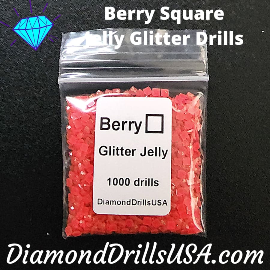 Berry Jelly Glitter SQUARE Diamond Painting Drills Pink 15