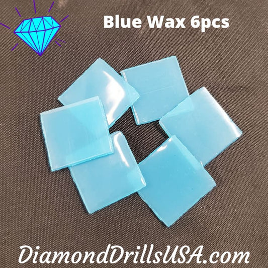 Blue Wax Clay for Diamond Painting 6pcs Mud Small Square 2cm