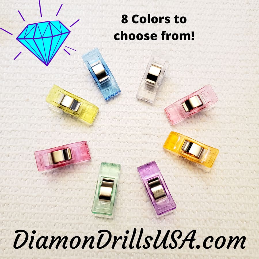 Clear Clips 10 Pieces Diamond Painting Craft Accessory Set