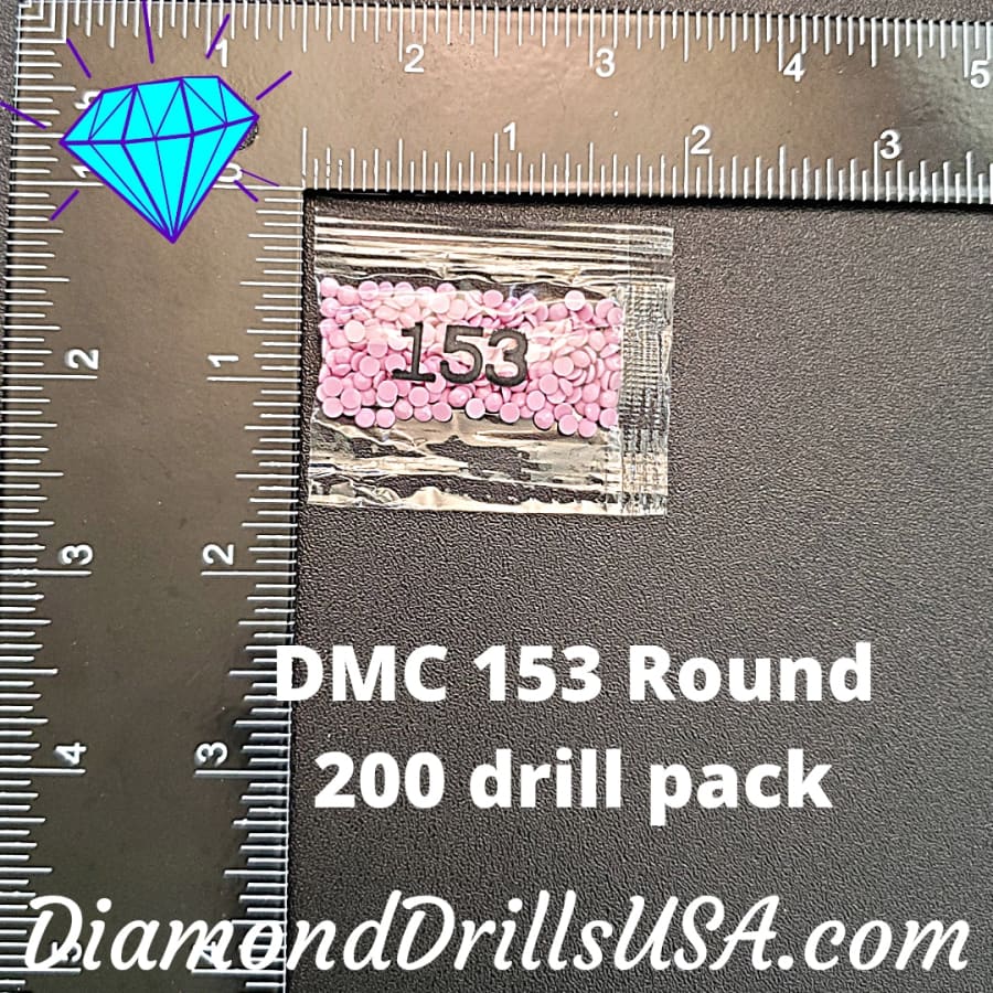 DMC 153 ROUND 5D Diamond Painting Drills Beads DMC 153 Very