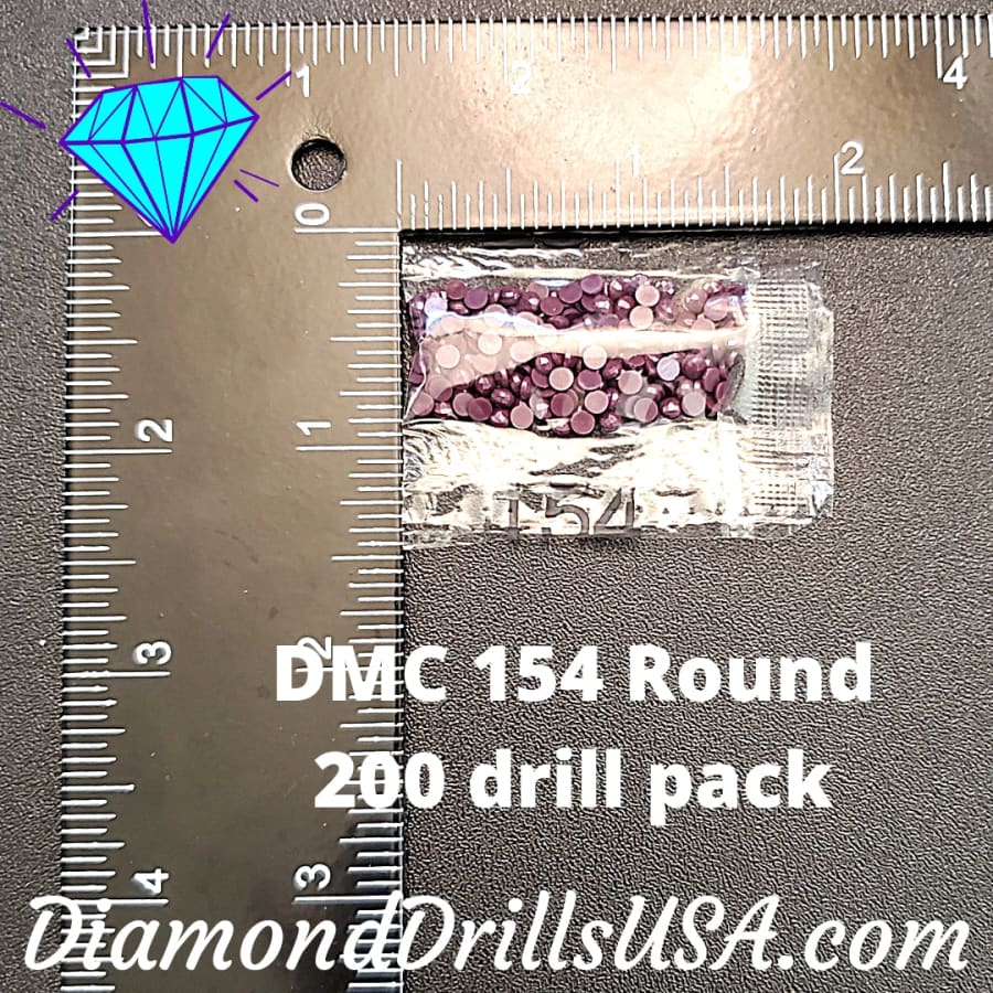 DMC 154 ROUND 5D Diamond Painting Drills Beads DMC 154 Very