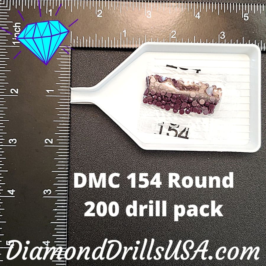 DMC 154 ROUND 5D Diamond Painting Drills Beads DMC 154 Very