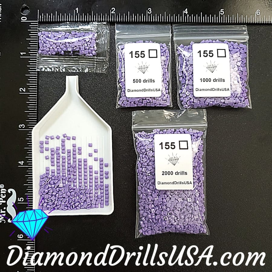 DMC 155 SQUARE 5D Diamond Painting Drills Beads DMC 155