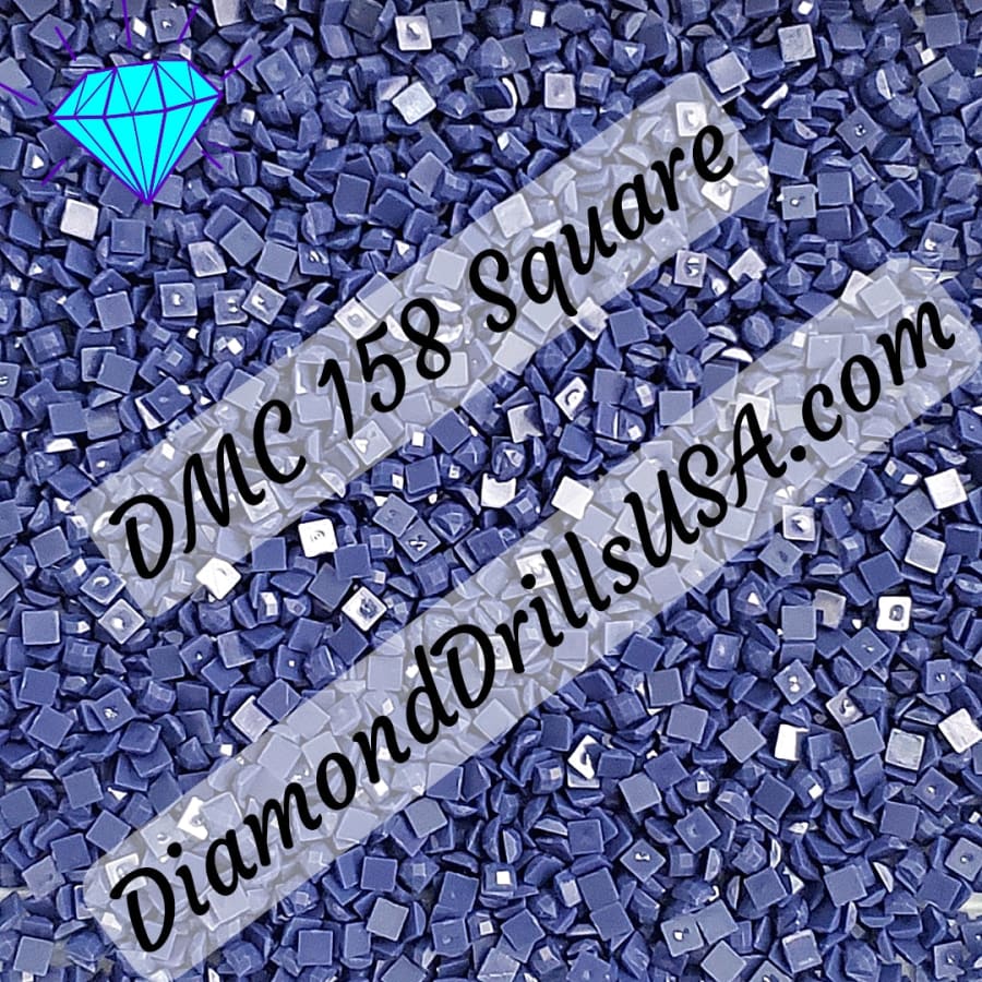 DMC 158 SQUARE 5D Diamond Painting Drills DMC 158 Medium