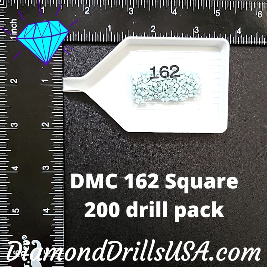 DMC 162 SQUARE 5D Diamond Painting Drills Beads DMC 162