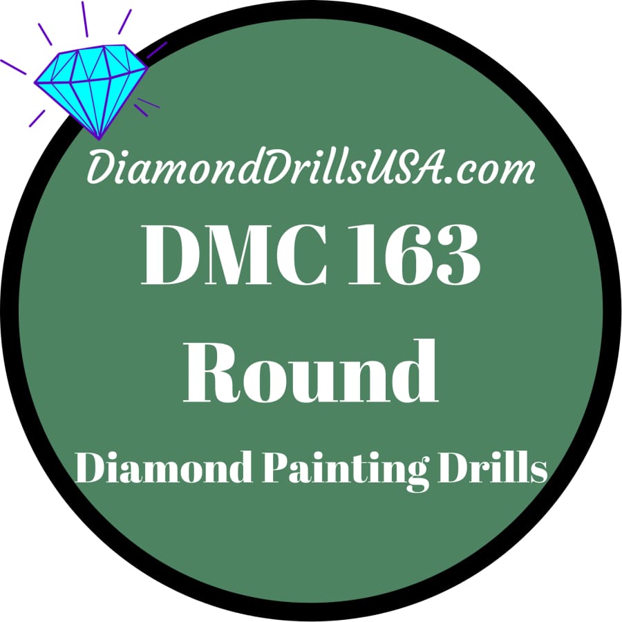 DMC 163 ROUND 5D Diamond Painting Drills Beads DMC 163