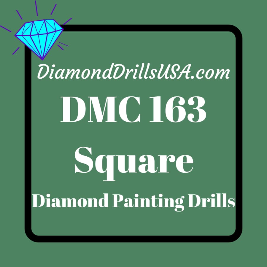 DMC 163 SQUARE 5D Diamond Painting Drills Beads DMC 163