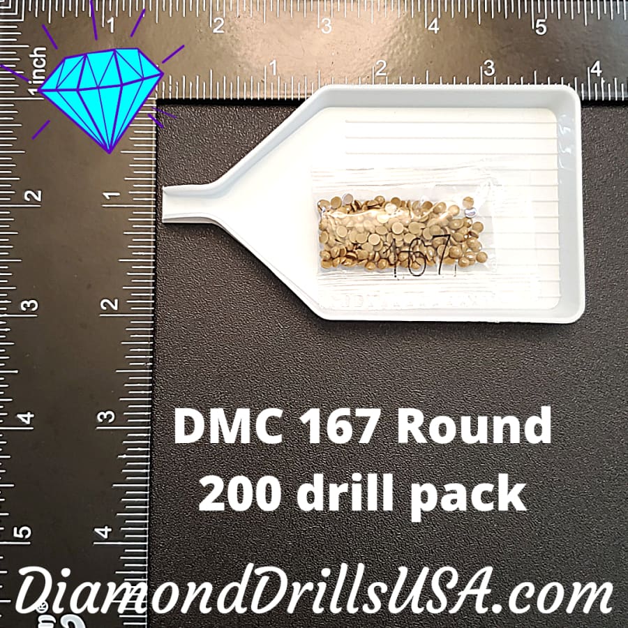 DMC 167 ROUND 5D Diamond Painting Drills Beads DMC 167 Very