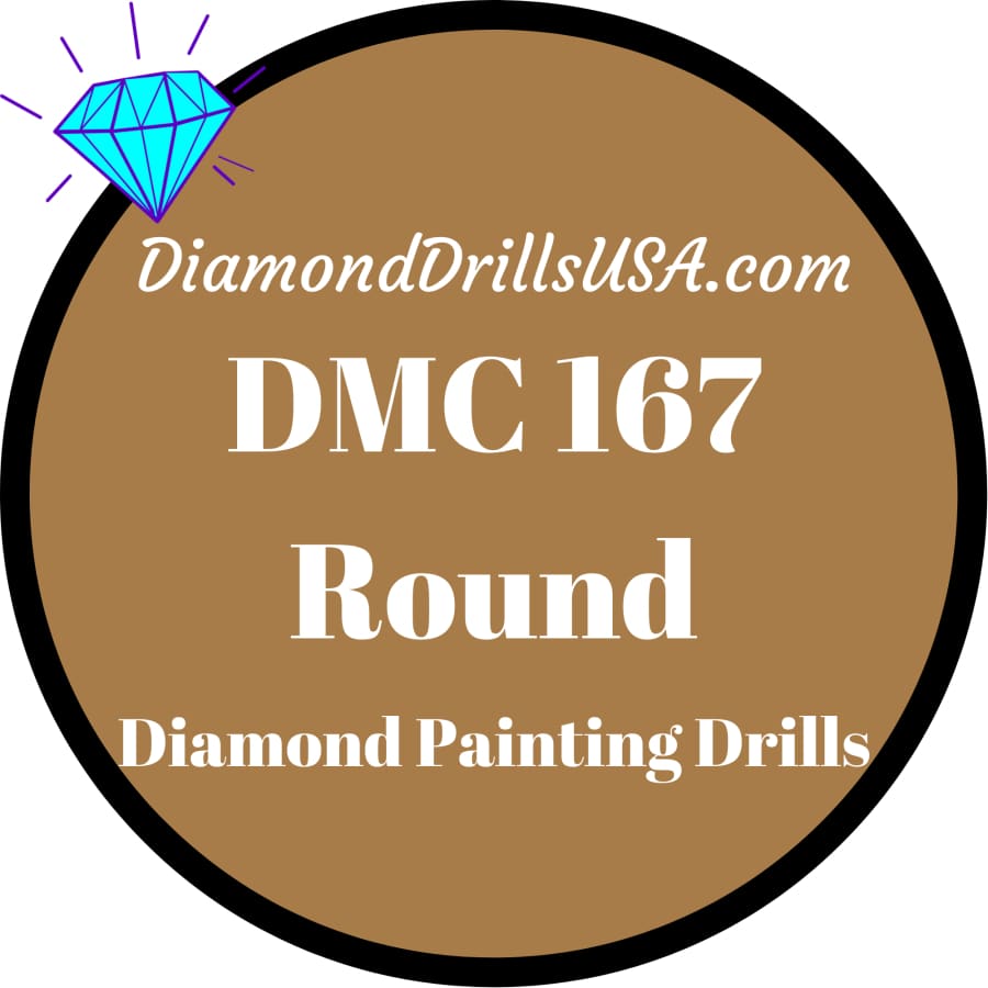DMC 167 ROUND 5D Diamond Painting Drills Beads DMC 167 Very