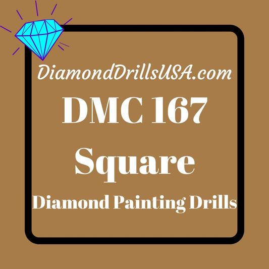 DMC 167 SQUARE 5D Diamond Painting Drills Beads DMC 167 Very