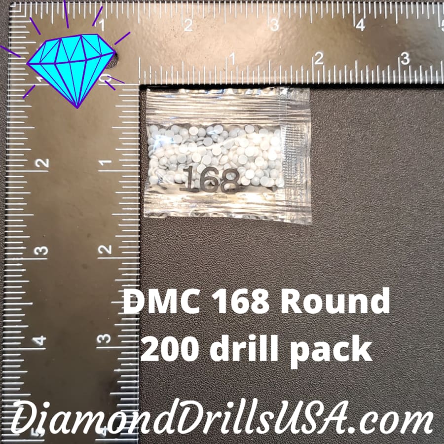 DMC 168 ROUND 5D Diamond Painting Drills Beads DMC 168 Light