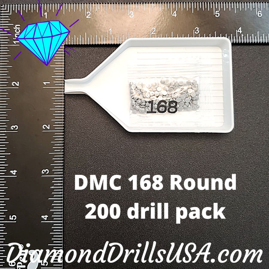 DMC 168 ROUND 5D Diamond Painting Drills Beads DMC 168 Light