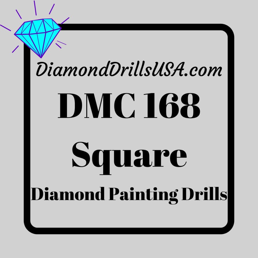 DMC 168 SQUARE 5D Diamond Painting Drills Beads DMC 168