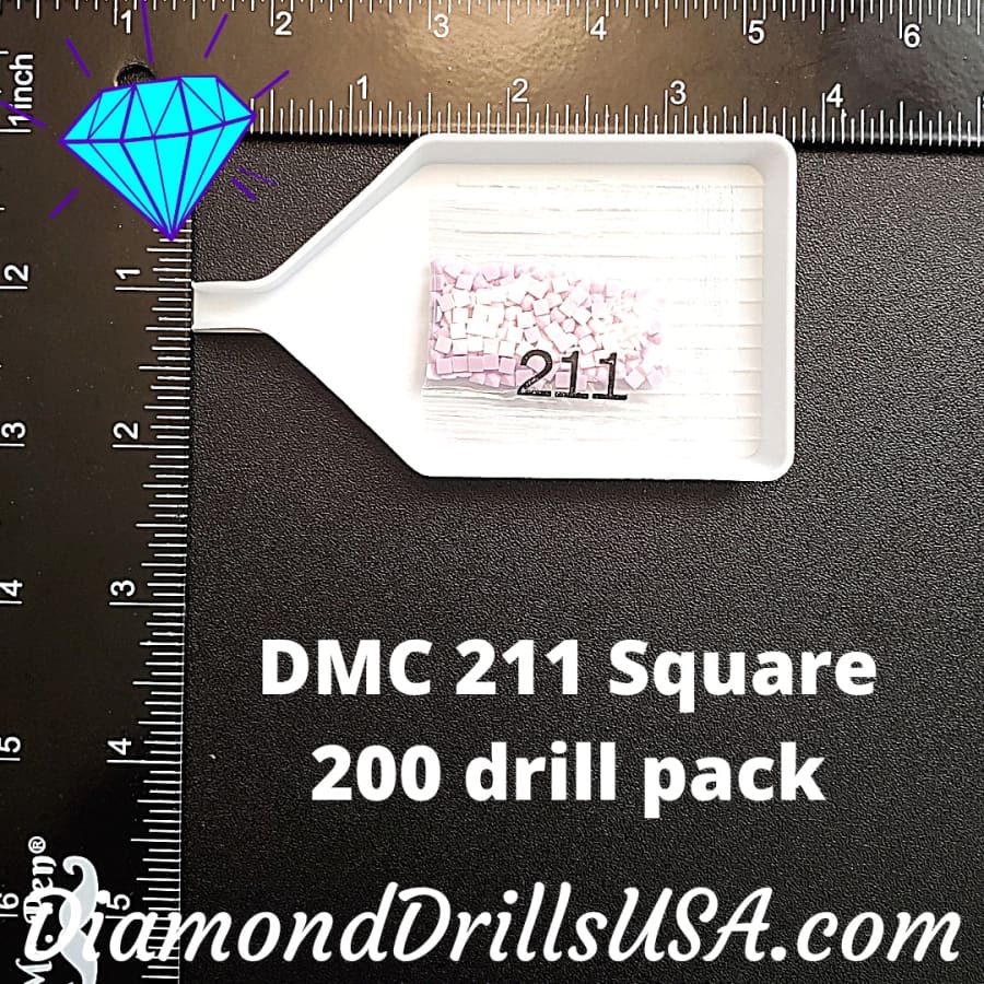 DMC 211 SQUARE 5D Diamond Painting Drills Beads DMC 211