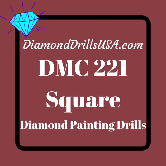 DMC 221 SQUARE 5D Diamond Painting Drills Beads DMC 221 Very
