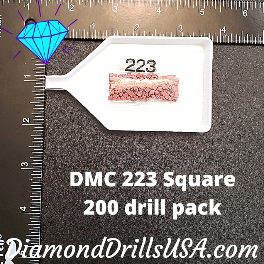 DMC 223 SQUARE 5D Diamond Painting Drills Beads 223 Light