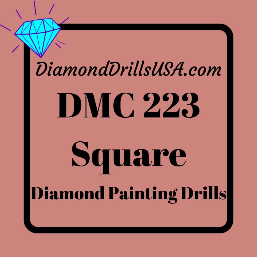 DiamondDrillsUSA - DMC 223 SQUARE 5D Diamond Painting Drills Beads