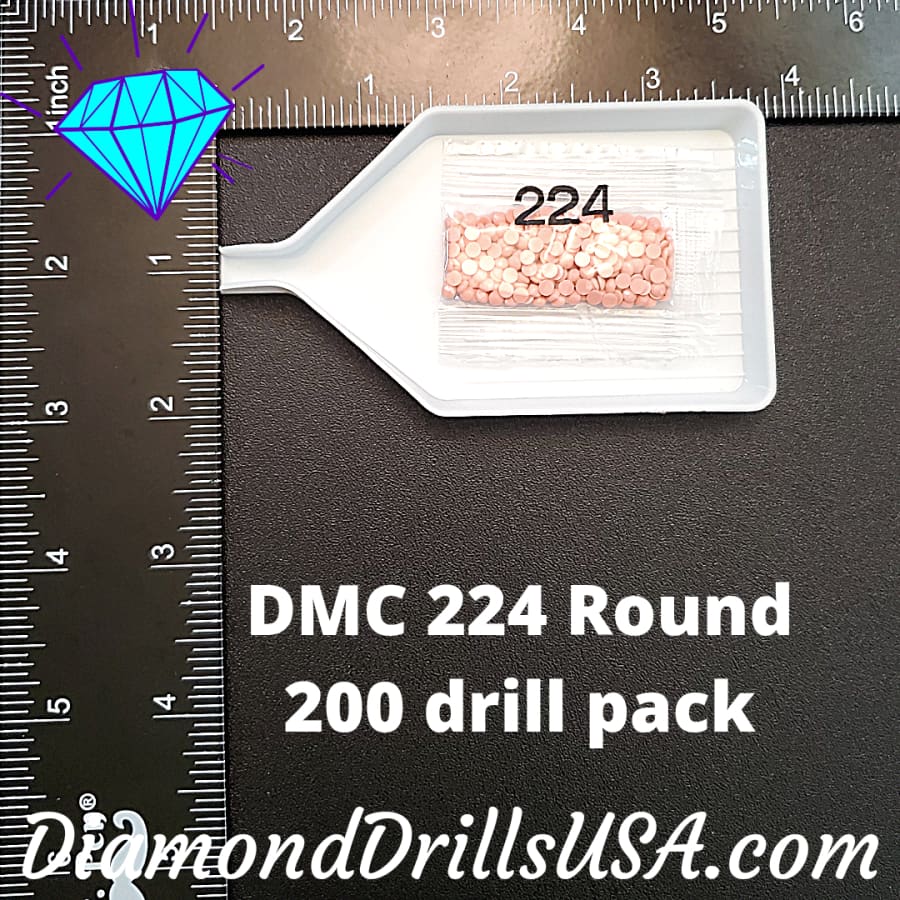 DMC 224 ROUND 5D Diamond Painting Drills Beads DMC 224 Very