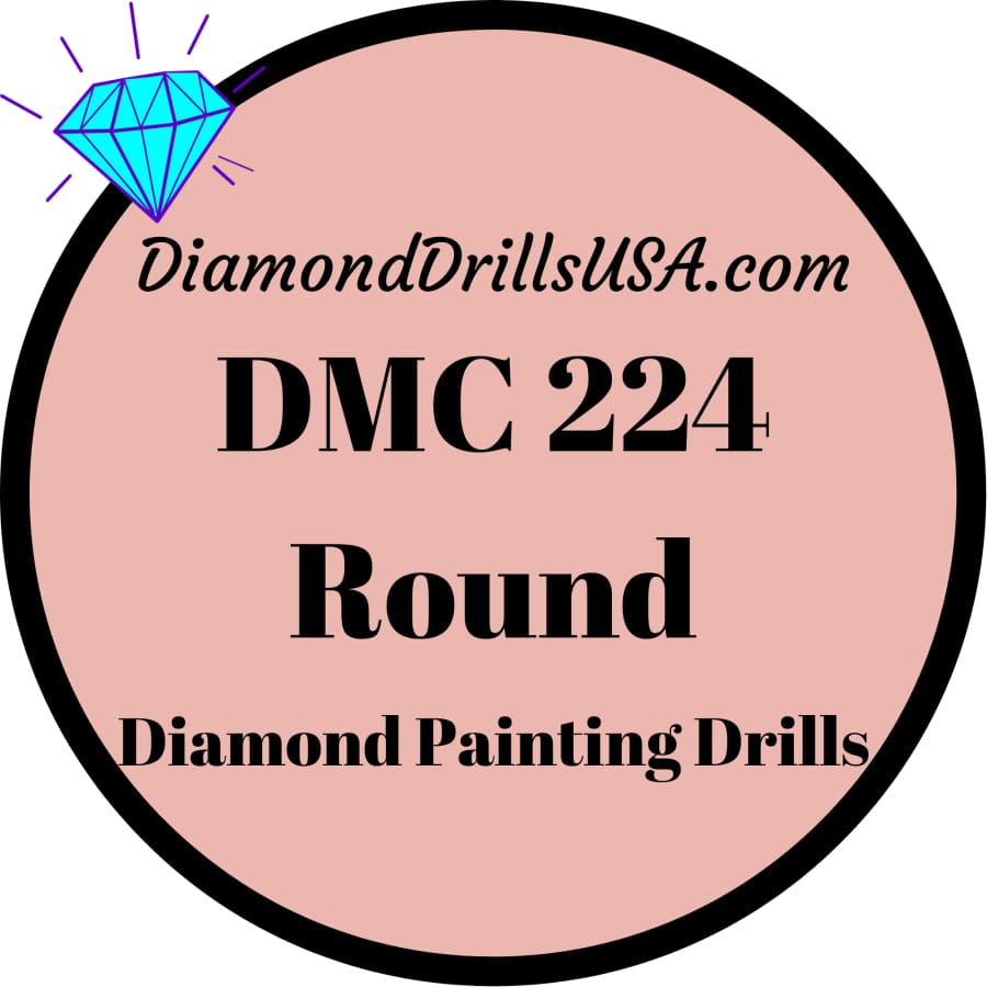 DMC 224 ROUND 5D Diamond Painting Drills Beads DMC 224 Very