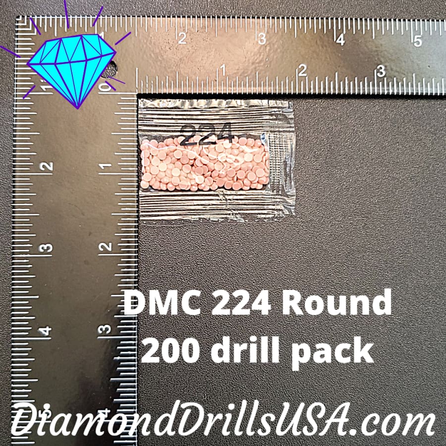 DMC 224 ROUND 5D Diamond Painting Drills Beads DMC 224 Very