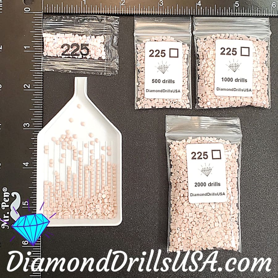 DMC 225 SQUARE 5D Diamond Painting Drills Beads DMC 225