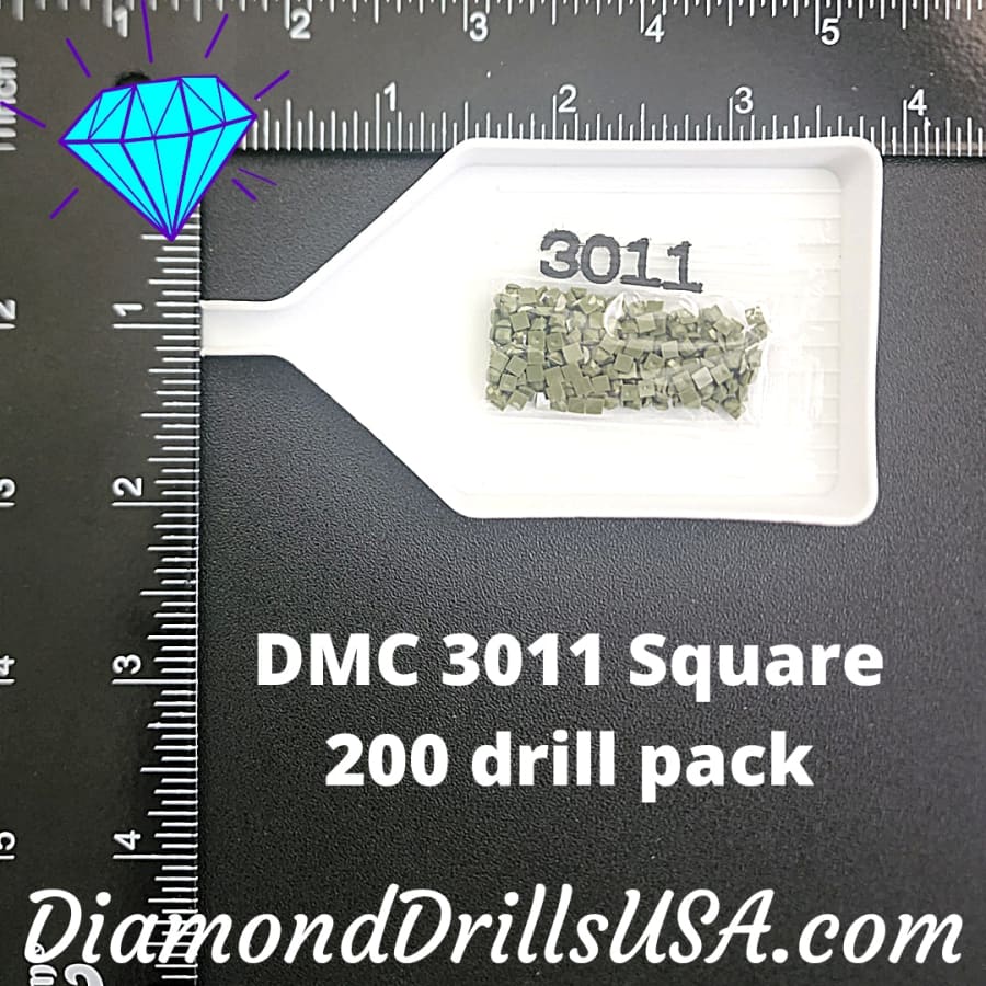 DMC 3011 SQUARE 5D Diamond Painting Drills Beads DMC 3011