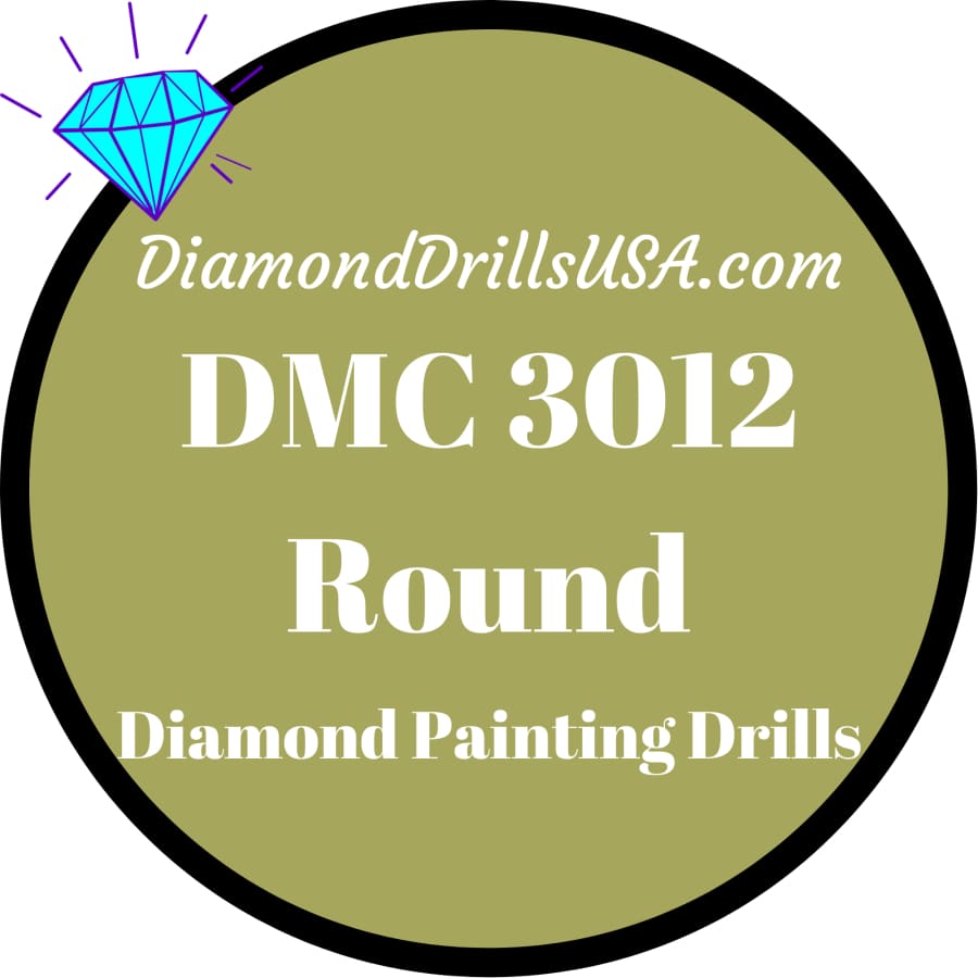 DMC 3012 ROUND 5D Diamond Painting Drills DMC 3012 Medium