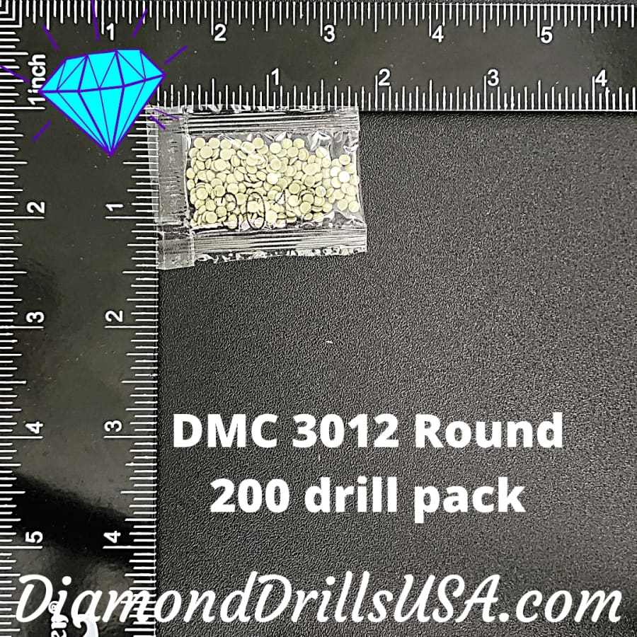 DMC 3012 ROUND 5D Diamond Painting Drills DMC 3012 Medium