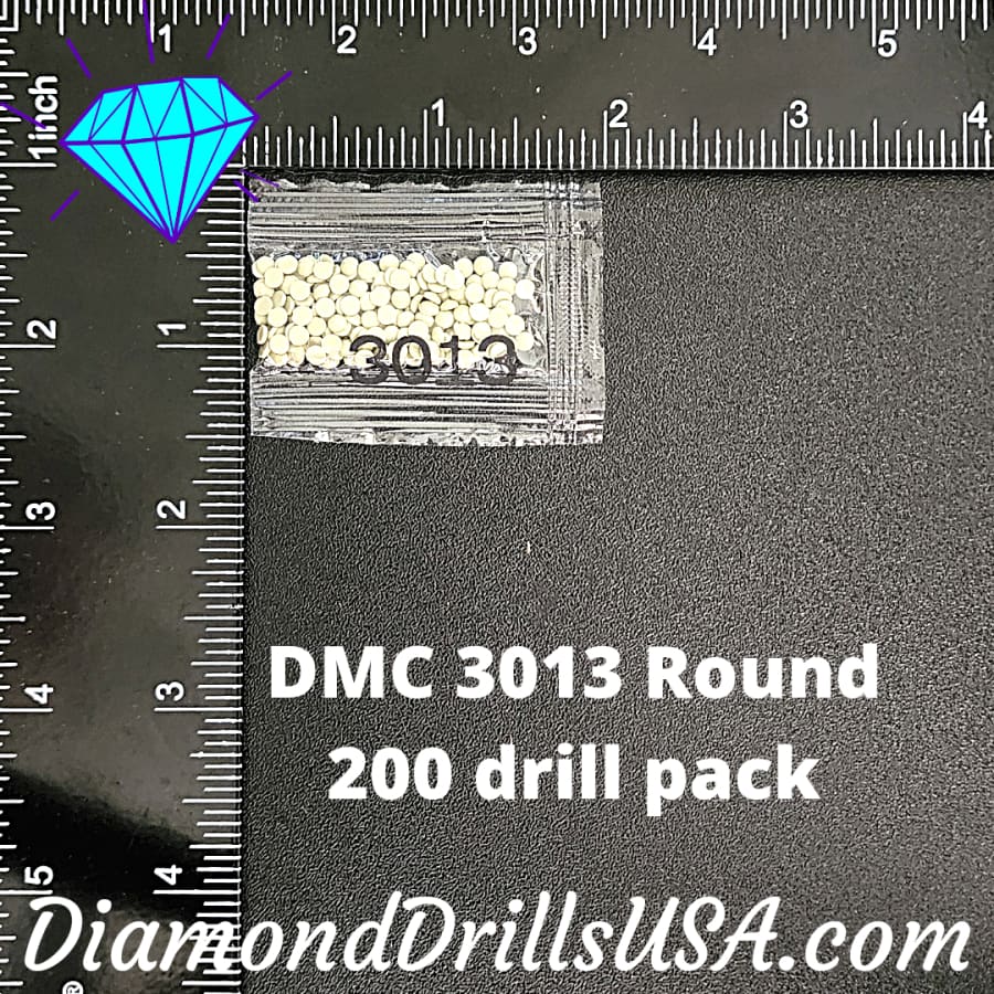 DMC 3013 ROUND 5D Diamond Painting Drills Beads DMC 3013
