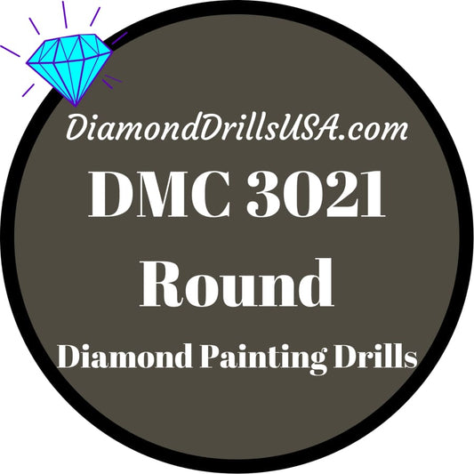 DMC 3021 ROUND 5D Diamond Painting Drills Beads DMC 3021