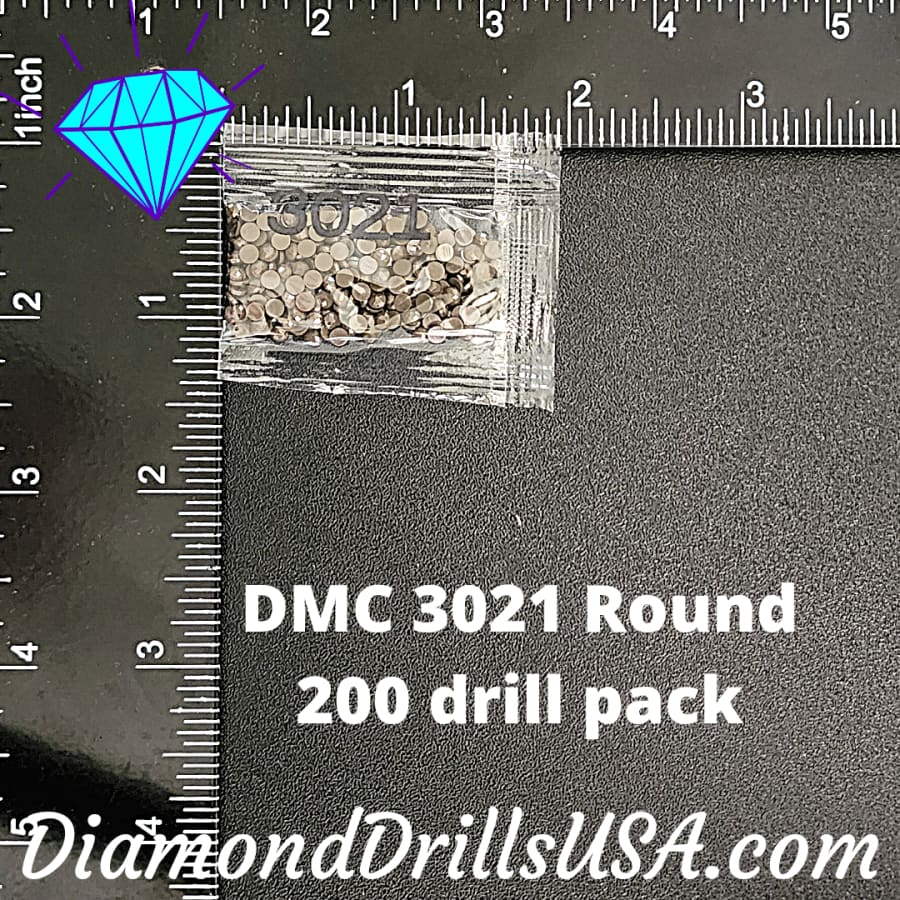 DMC 3021 ROUND 5D Diamond Painting Drills Beads DMC 3021