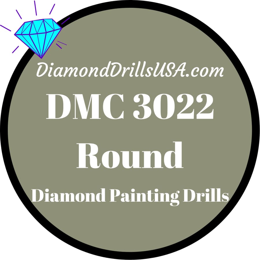 DMC 3022 ROUND 5D Diamond Painting Drills DMC 3022 Medium