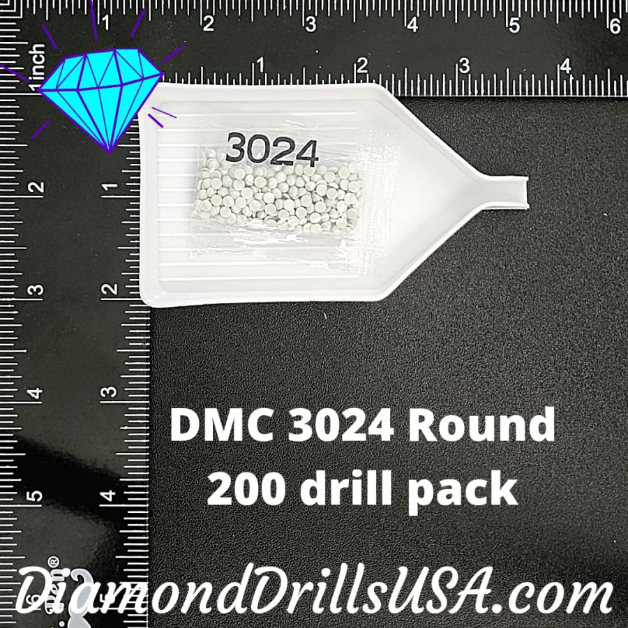 DMC 3024 ROUND 5D Diamond Painting Drills DMC 3024 Very