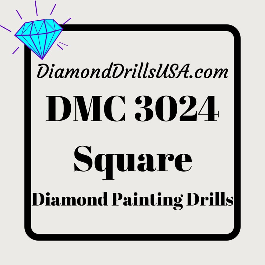 DMC 3024 SQUARE 5D Diamond Painting Drills Beads DMC 3024