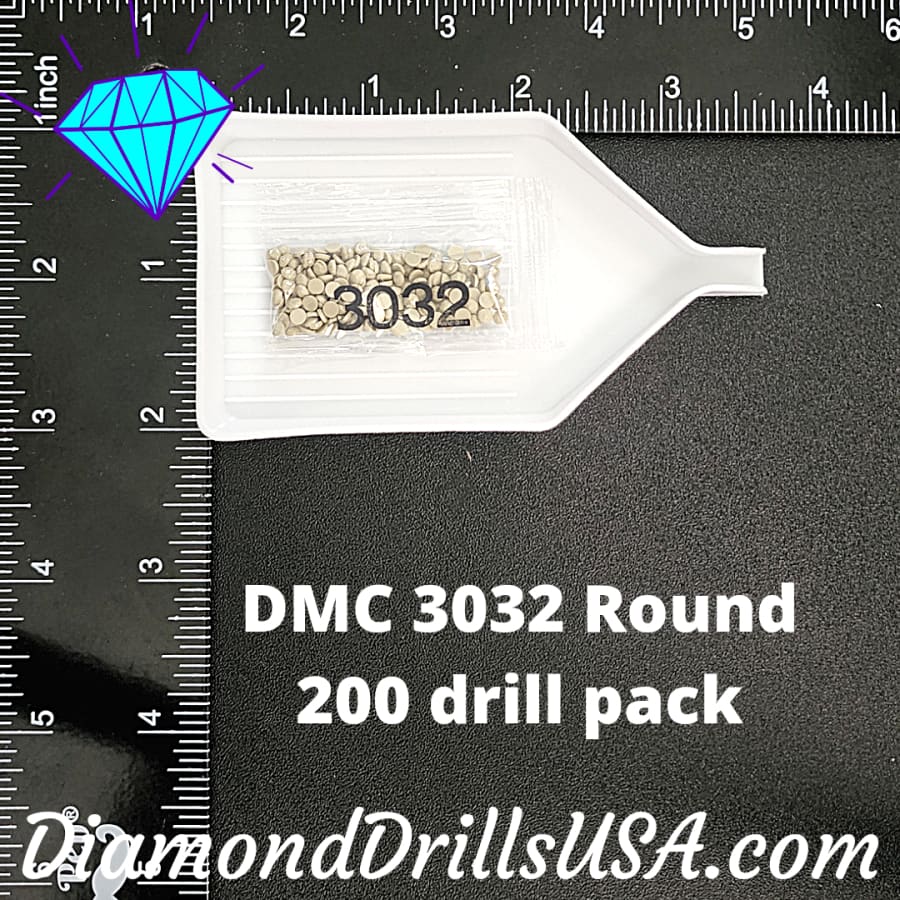 DMC 3032 ROUND 5D Diamond Painting Drills Beads DMC 3032