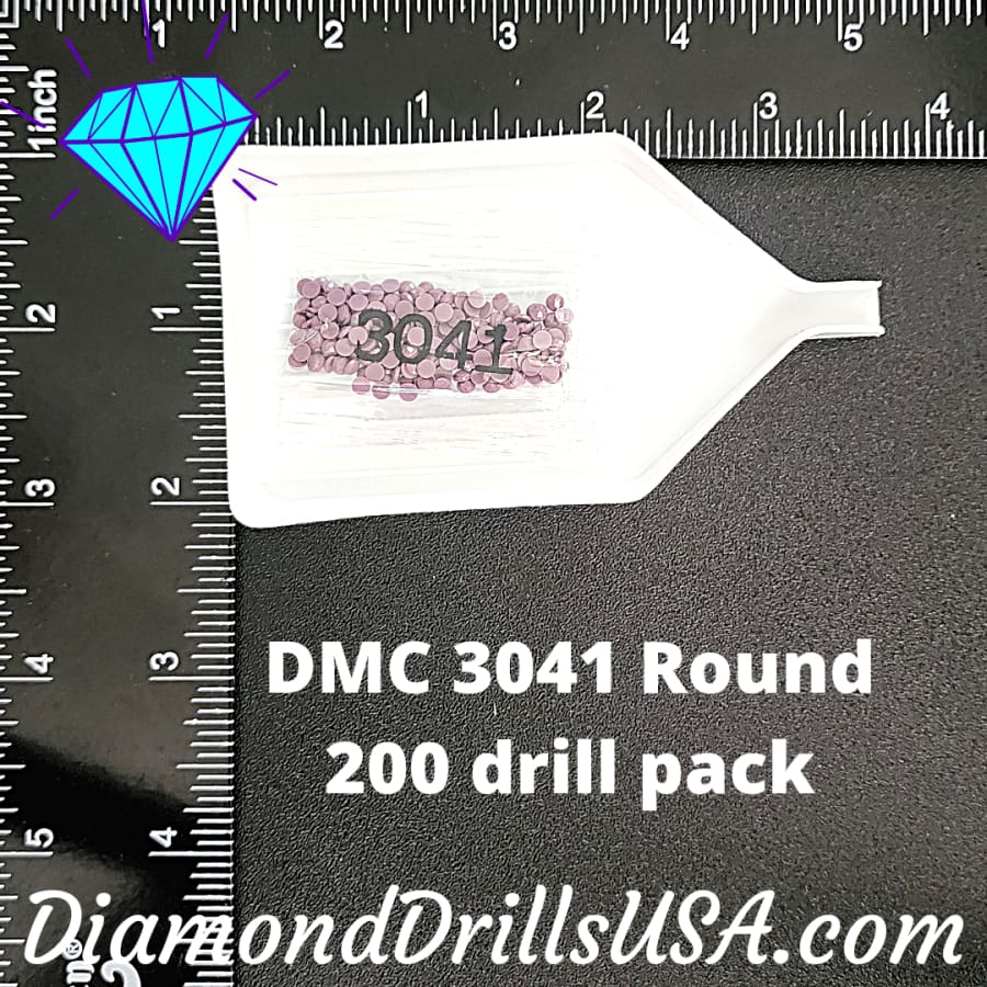 DMC 3041 ROUND 5D Diamond Painting Drills Beads DMC 3041