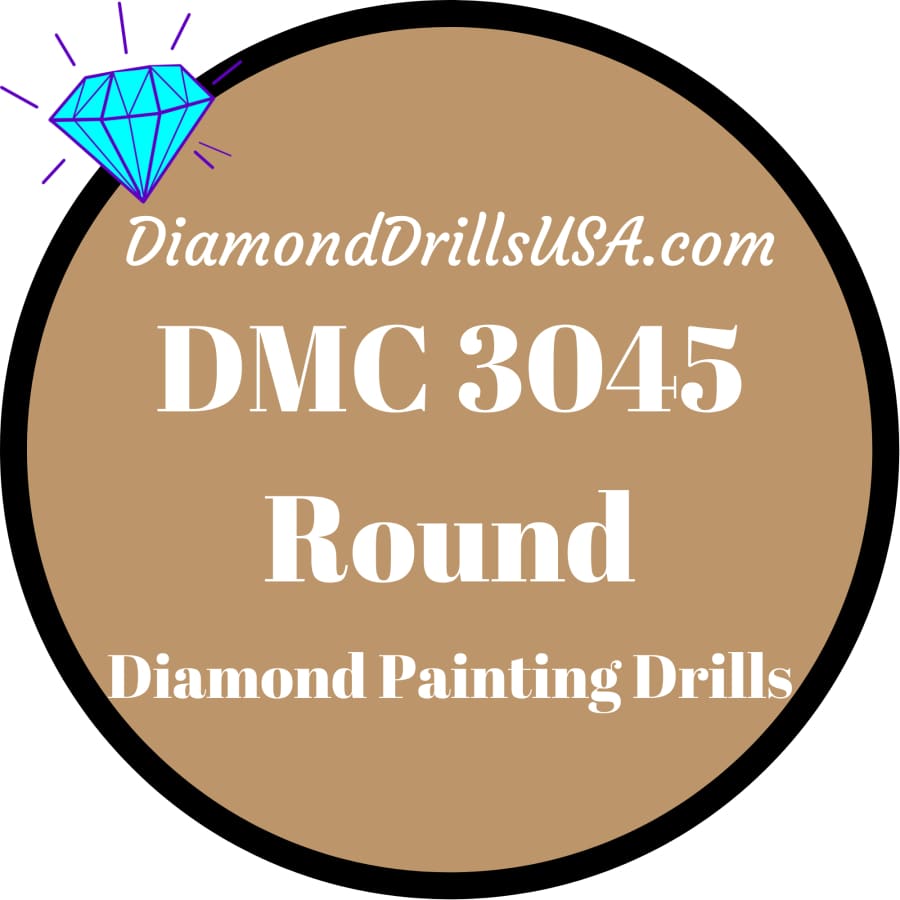 DMC 3045 ROUND 5D Diamond Painting Drills Beads DMC 3045