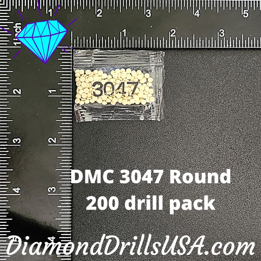 DMC 3047 ROUND 5D Diamond Painting Drills Beads DMC 3047