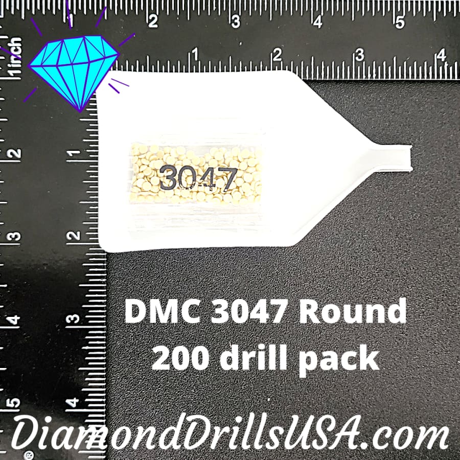 DMC 3047 ROUND 5D Diamond Painting Drills Beads DMC 3047