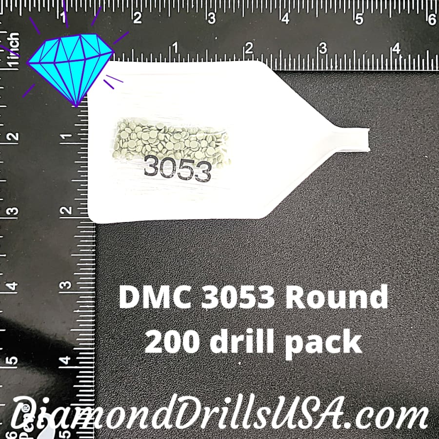 DMC 3053 ROUND 5D Diamond Painting Drills Beads DMC 3053