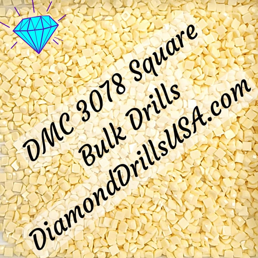 DMC 3078 SQUARE 5D Diamond Painting Drills Beads DMC 3078