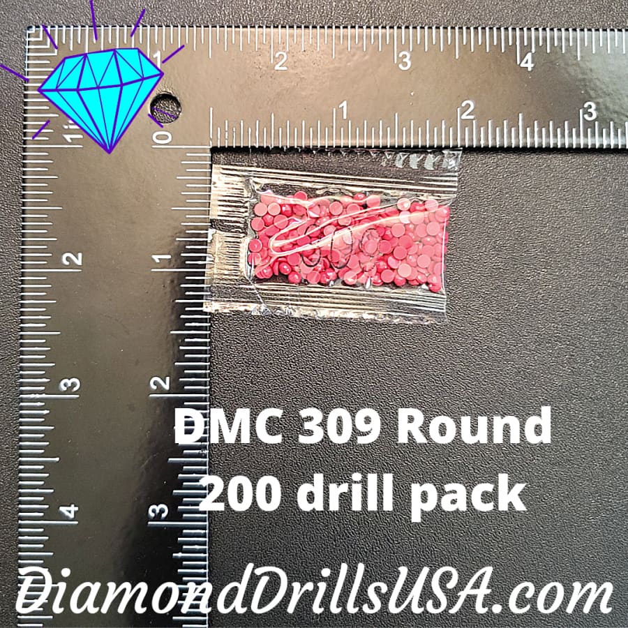 DMC 309 ROUND 5D Diamond Painting Drills Beads DMC 309 Dark