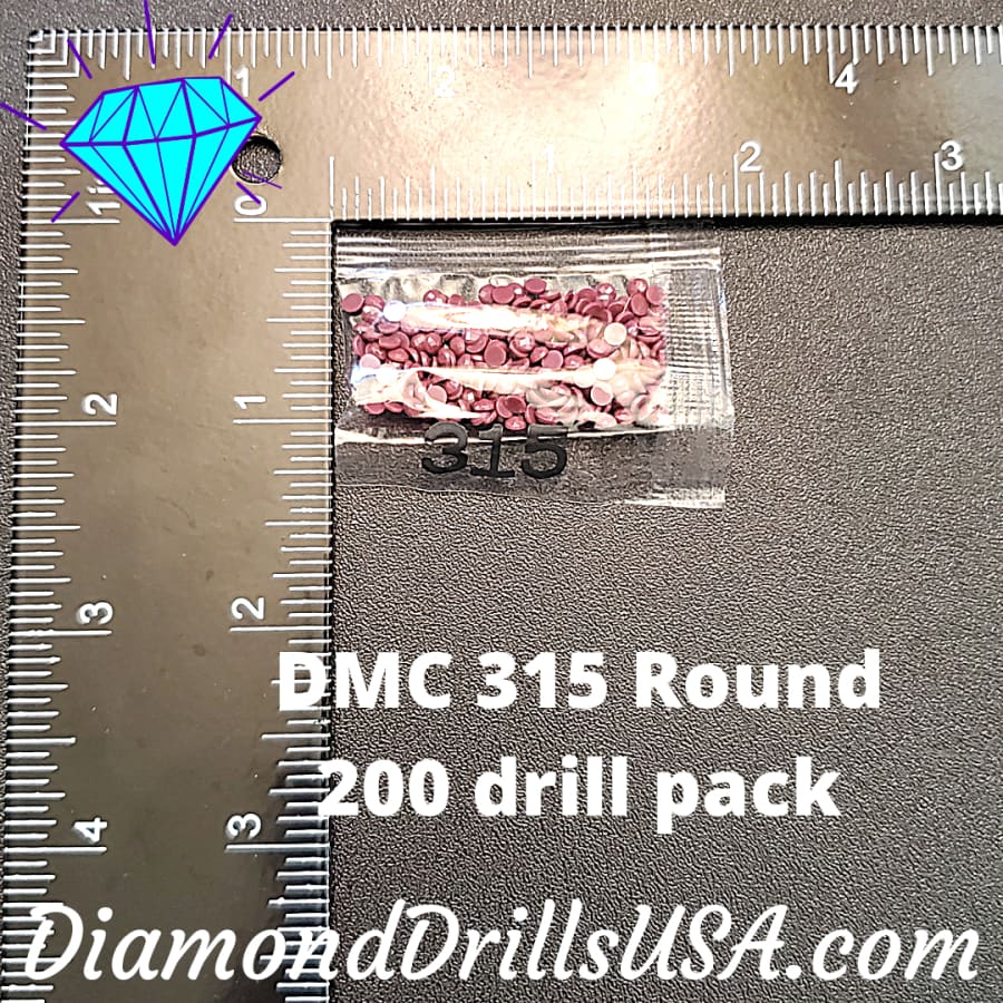 DMC 315 ROUND 5D Diamond Painting Drills Beads DMC 315