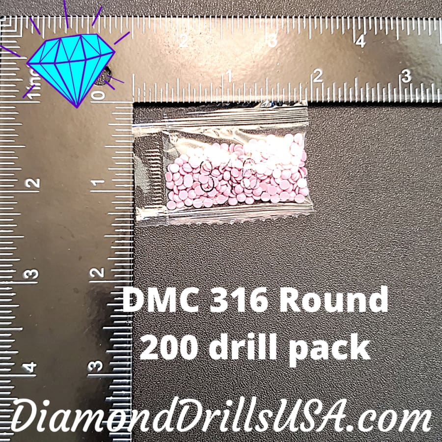 DMC 316 ROUND 5D Diamond Painting Drills Beads 316 Medium