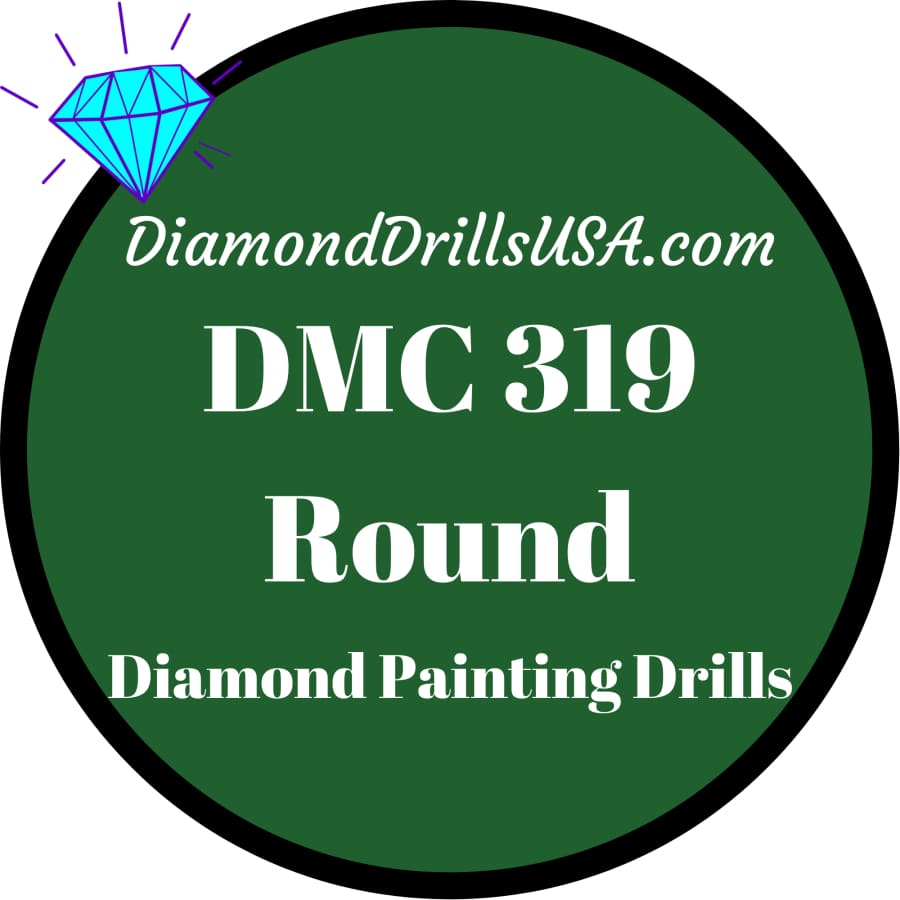DMC 319 ROUND 5D Diamond Painting Drills Beads DMC 319 Very