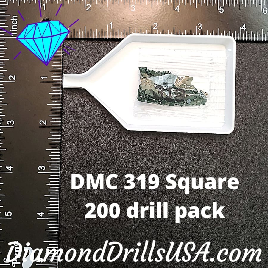 DMC 319 SQUARE 5D Diamond Painting Drills Beads DMC 319 Very