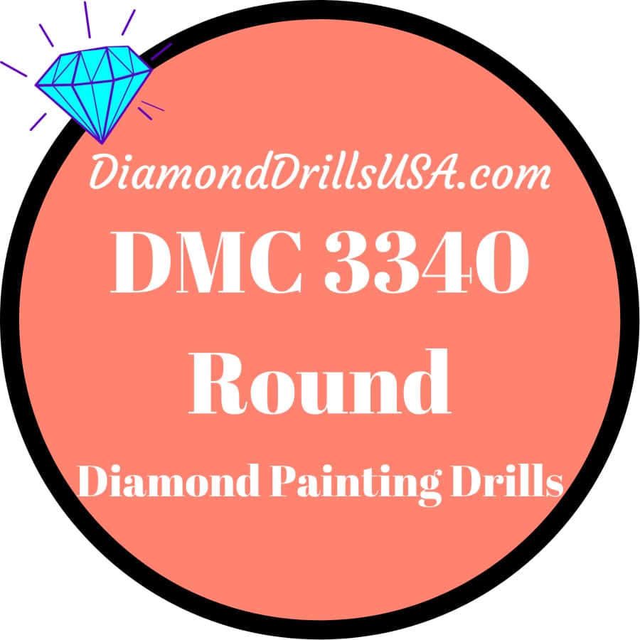 DMC 3340 ROUND 5D Diamond Painting Drills Beads DMC 3340