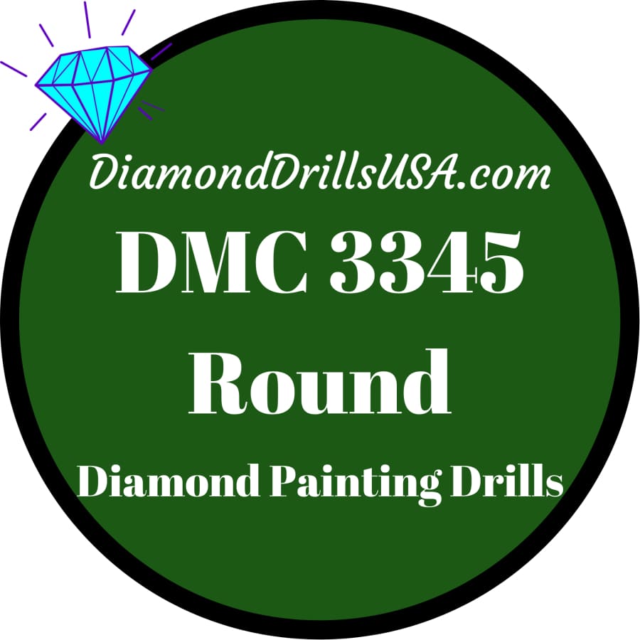 DMC 3345 ROUND 5D Diamond Painting Drills Beads DMC 3345