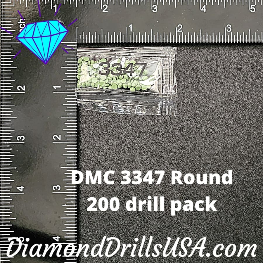DMC 3347 ROUND 5D Diamond Painting Drills Beads DMC 3347