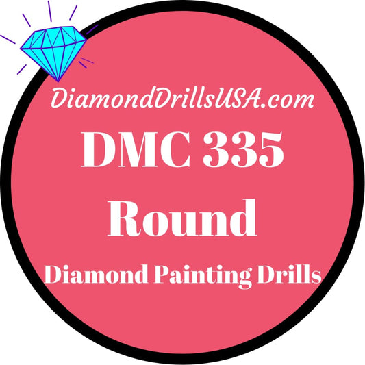 DMC 335 ROUND 5D Diamond Painting Drills Beads DMC 335 Rose